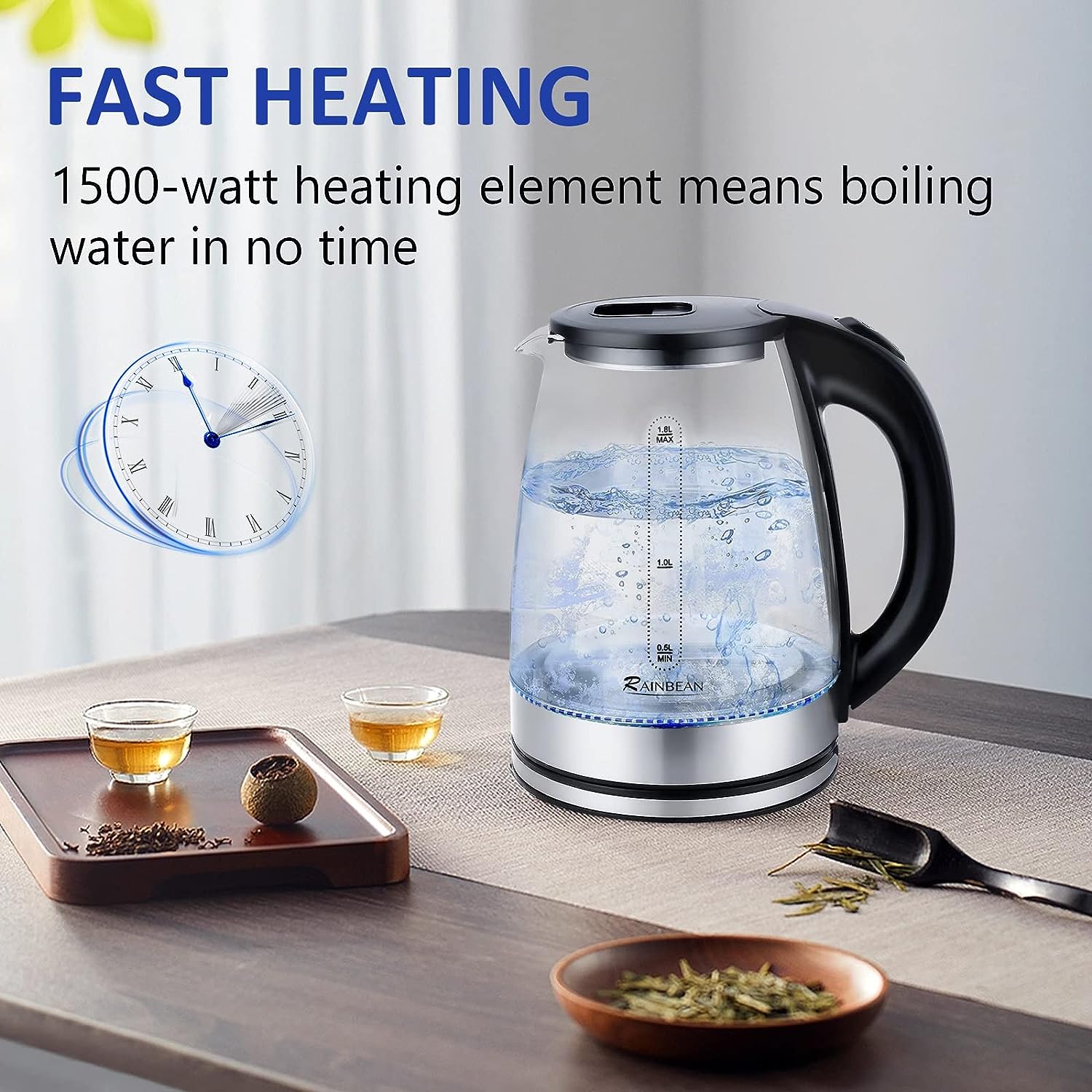 Electric Kettle with LED Light