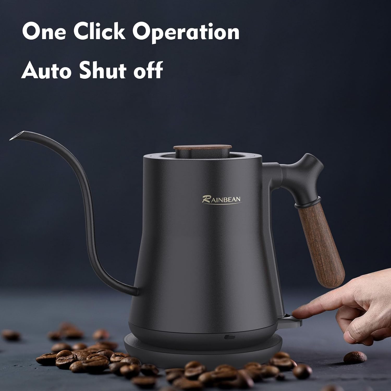 Pour Over Coffee Kettle, Stainless Steel Inner With Leak Proof Design